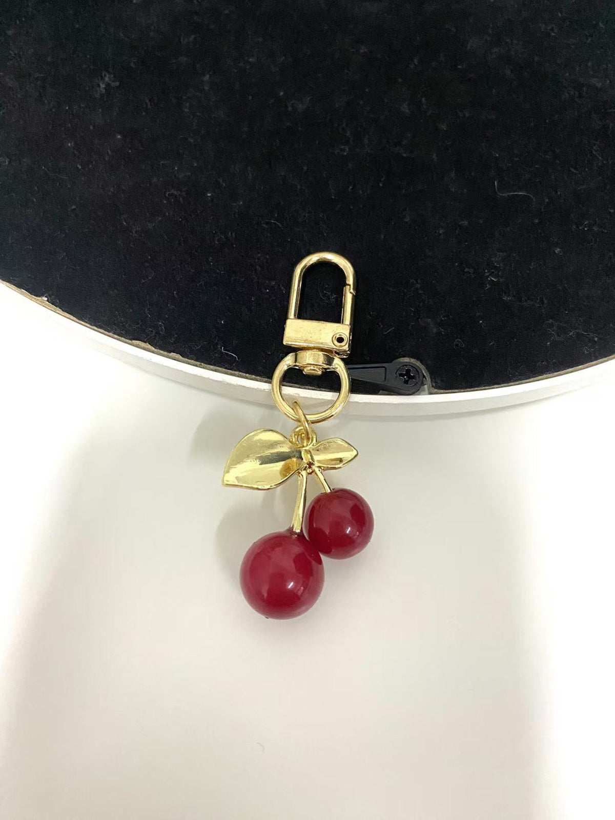 Personalized Creative Cherry Heart-Shaped Key Chain
