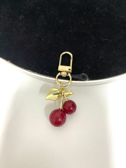 Personalized Creative Cherry Heart-Shaped Key Chain