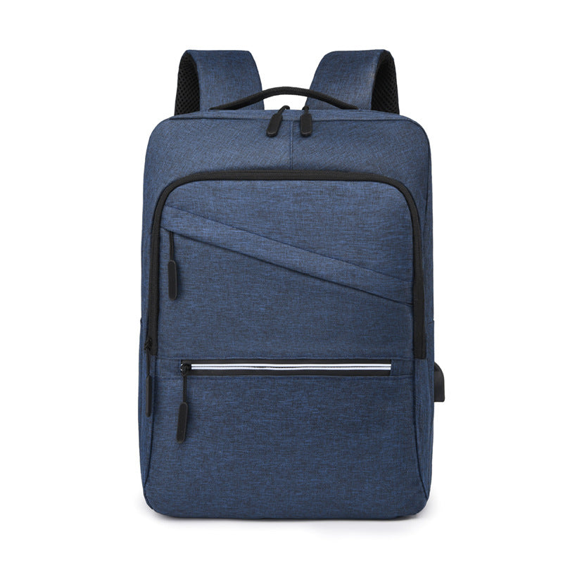 Men's Casual Commuter Solid Color Oxford Backpack