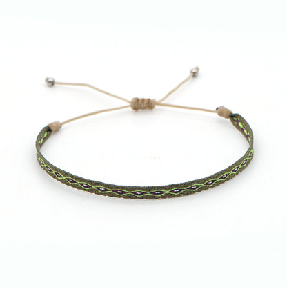 Bohemian Ethnic Ribbon Handwoven Bracelet