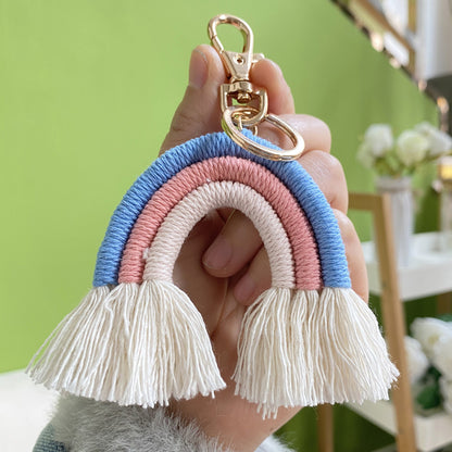 Bohemian Tassel Rainbow Keychain Bag Hanging Accessories