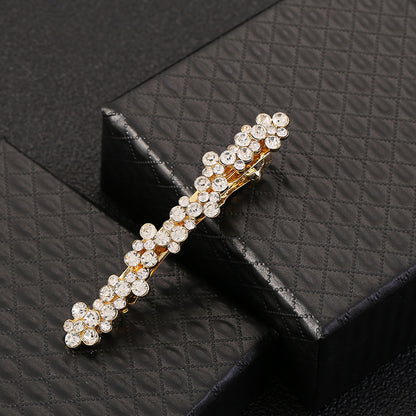 Fashion Pearl Rhinestone Clip Alloy Women Hairpin