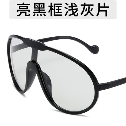 Gafas de sol personalizadas con montura grande exagerada de moda