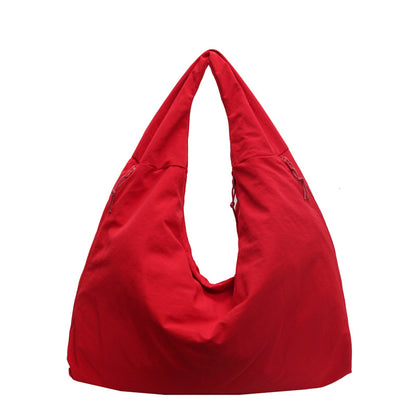 Fashion Casual Solid Color Canvas Shoulder Bag