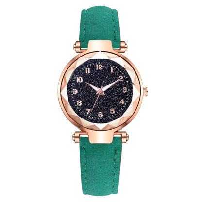 Women Fashion Solid Color Starry Sky Digital Watch