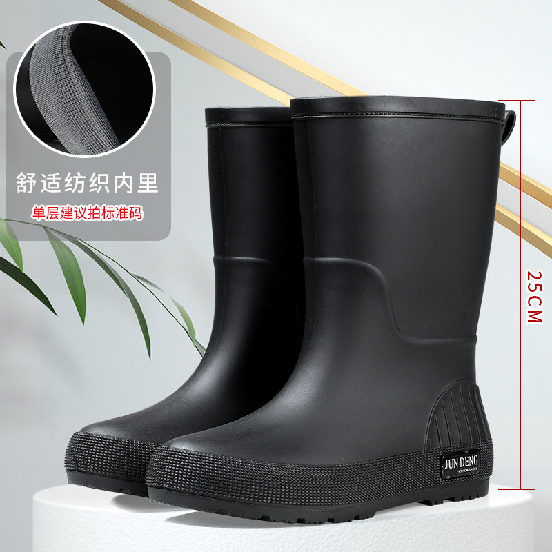Botas de lluvia impermeables y antideslizantes para mujer