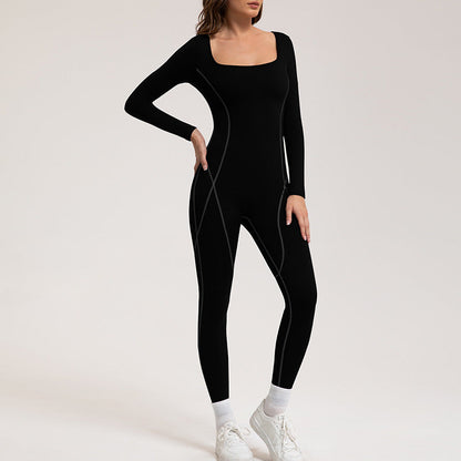 Women Yoga Fashion Line Sports Jumpsuit
