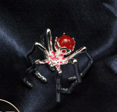 Anillo de araña punk de Diablo de moda para Halloween para mujer