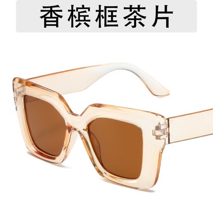Gafas de sol cuadradas de montura grande de moda
