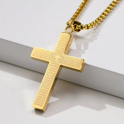 Men'S Fashion Stainless Steel Cross Necklace
