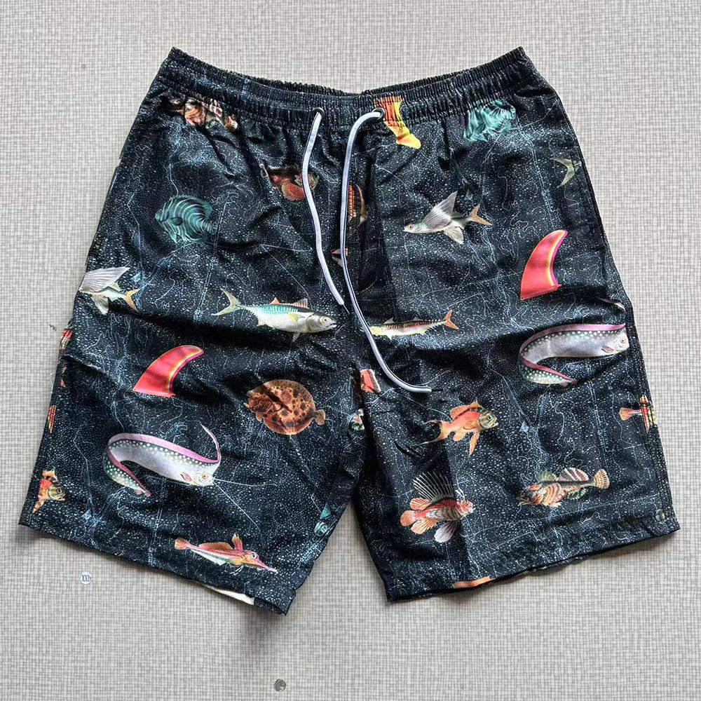 Bañador informal de secado rápido con estampado para hombre