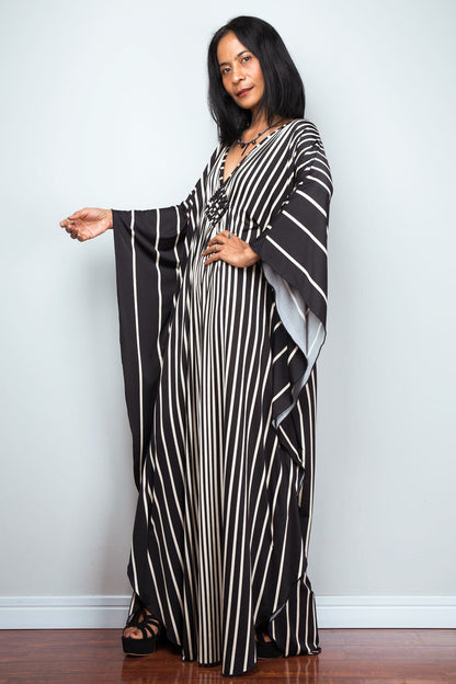 Robe de plage ample en polyester imprimé