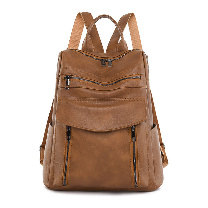 Women Fashion Business Color Blocking Backpack