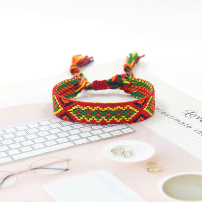 Bohemian Vintage Hand Woven Embroidery Bracelet