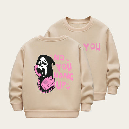 Kids Toddler Boys Girls Casual Halloween Print Fleece Sweatshirt
