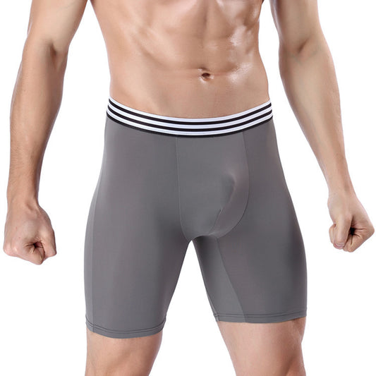 Ropa interior informal de seda helada para hombre, antidesgaste y de secado rápido