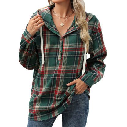 Women Casual Autumn And Winter Loose Long Sleeve Hooded Coat