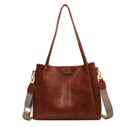 Bolso de mano retro de gran capacidad para mujer