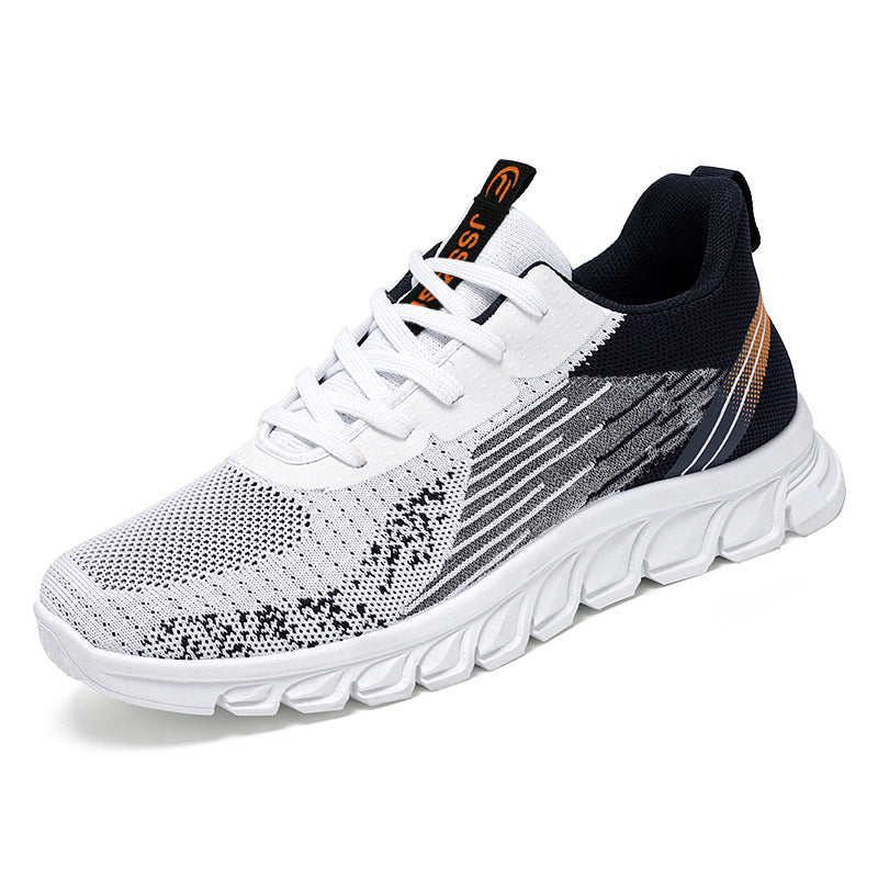 Men Fashion Casual Color Block Mesh Breathable Sneakers