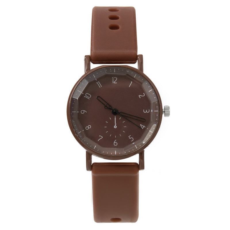 Women Fashion Solid Color Silicone Digital Quartz Watch