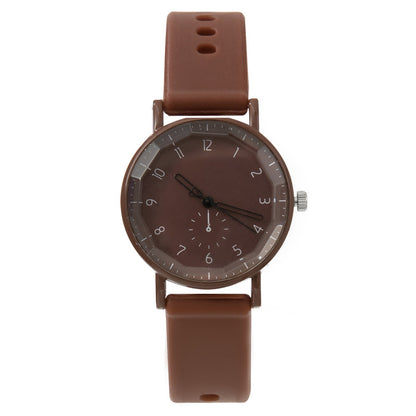 Women Fashion Solid Color Silicone Digital Quartz Watch
