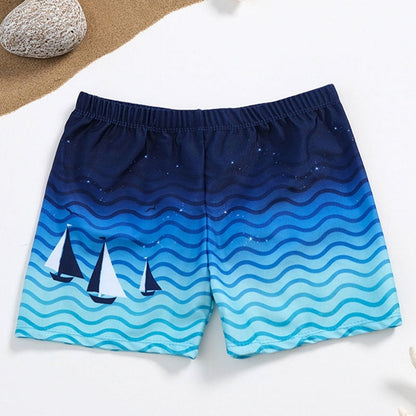 Bañador con estampado de olas para niños
