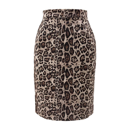 Falda sexy de ante con estampado de leopardo para mujer en varios colores