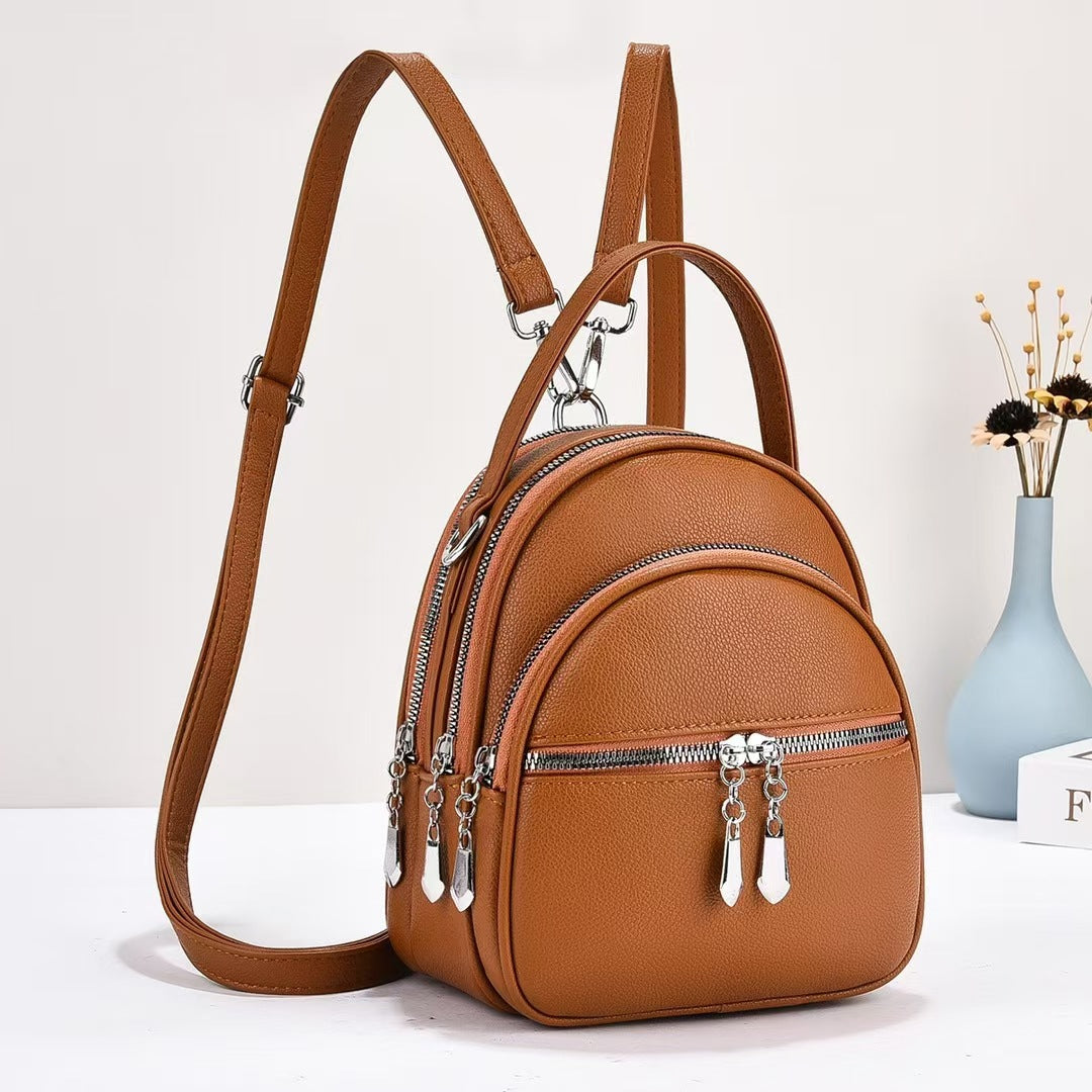 Women Casual Small Backpack Urban Simplicity PU