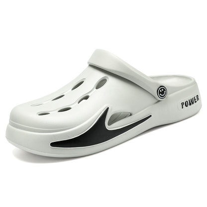 Zapatos casuales con suela gruesa y agujeros antideslizantes para mujer