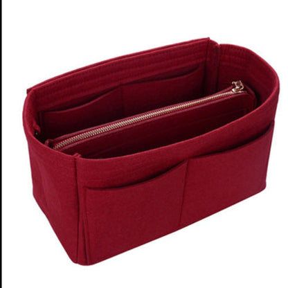 Bolsa de cosméticos interior de fieltro plegable de moda para mujer