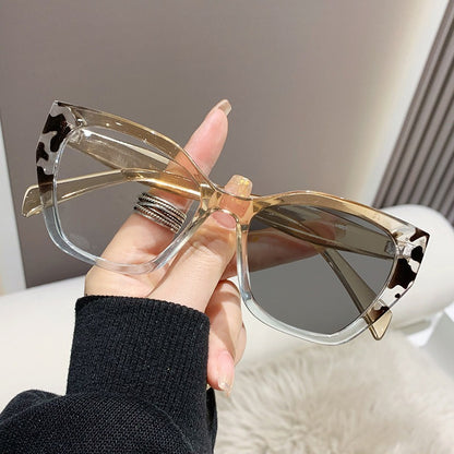 Monture de lunettes œil de chat pour femme - Design élégant en plastique