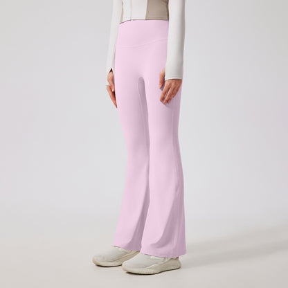 Leggings de sport taille haute de couleur unie pour femmes