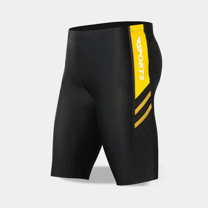 Traje de baño profesional con estampado de letras y colores a juego para hombre