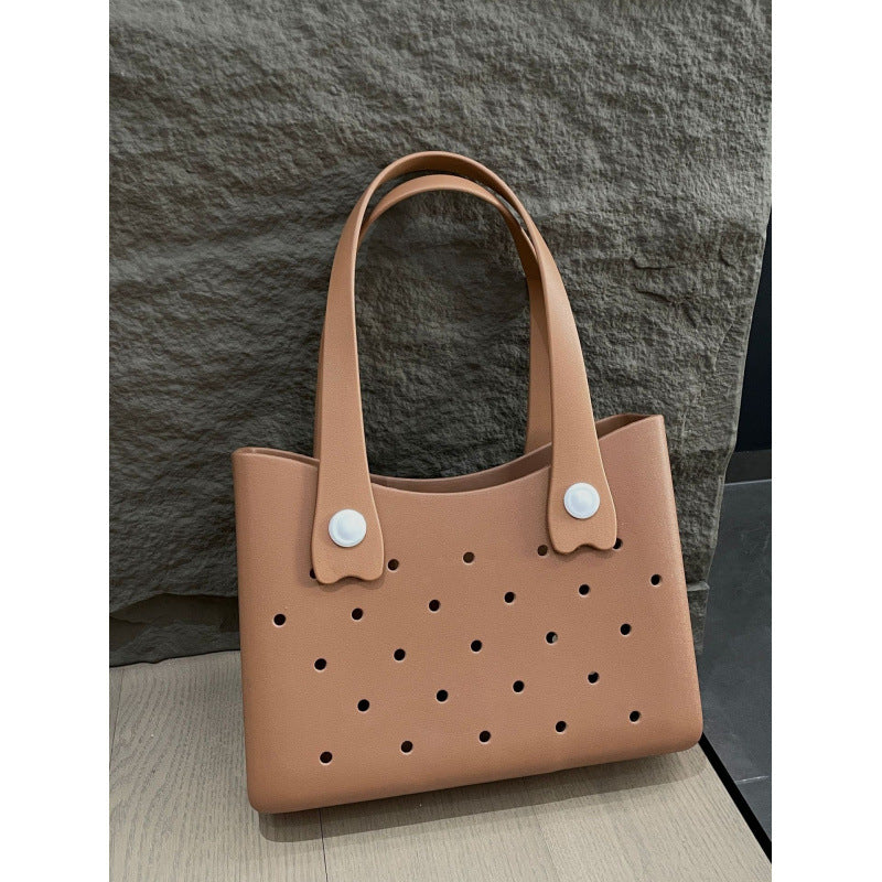 Bolso de playa de gran capacidad de EVA de color sólido de moda para mujer