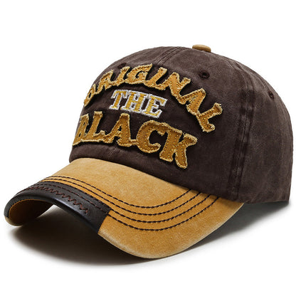 Gorra de béisbol con letras bordadas, estilo retro, informal, a la moda para hombre