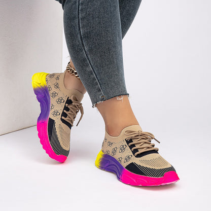 Women Casual Mesh Breathable Platform Sneakers