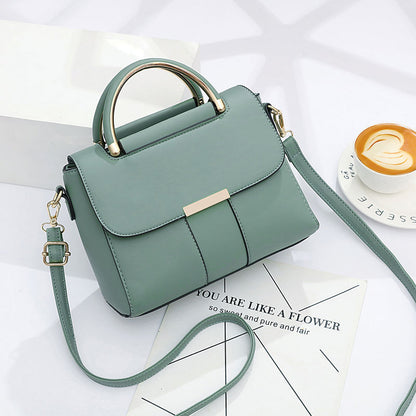 Bolso de mano sencillo de color liso y estilo casual para mujer