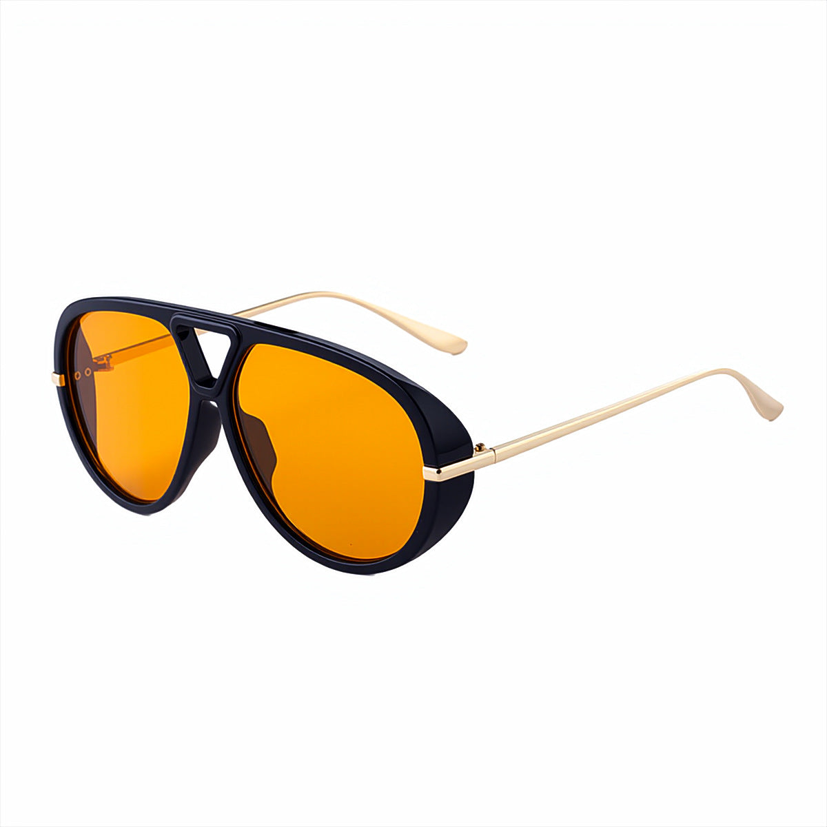 Gafas de sol de montura grande estilo punk retro de moda para mujer