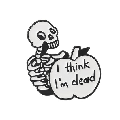 Halloween Women Fashion Dark Punk Skull Brooch