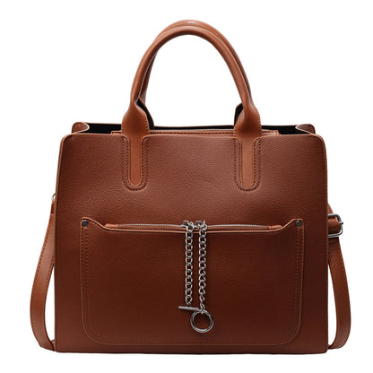Commuting Casual Large Capacity Contrast Color Tote