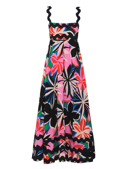 Robe élégante à imprimé floral pour les vacances, à la mode pour femmes