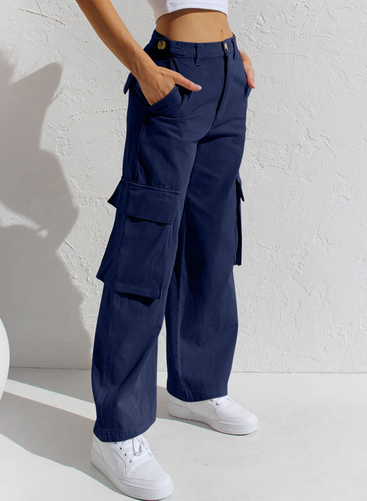 Women Multi-Pocket Casual Street Fashion Cargo Pants
