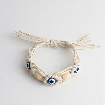 Bohemian Vintage Evil Eye Woven Bracelet