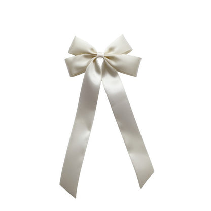 Couvre-chef élégant à nœud papillon de couleur unie pour femme - Polyester et coton