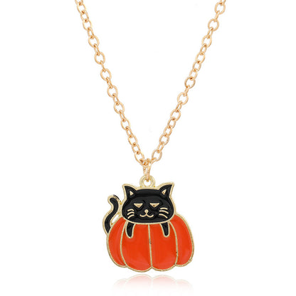 Halloween Women Cute Vintage Monster Necklace Pendant