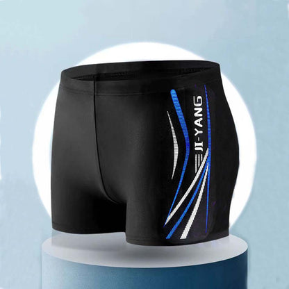 Traje de baño de carreras a juego con letras y colores para hombre