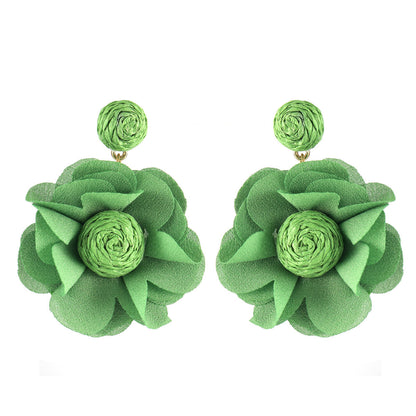 Bohemian Holiday Multicolor Floral Earrings