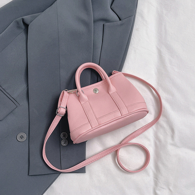 Fashion Simple Solid Color Handbag