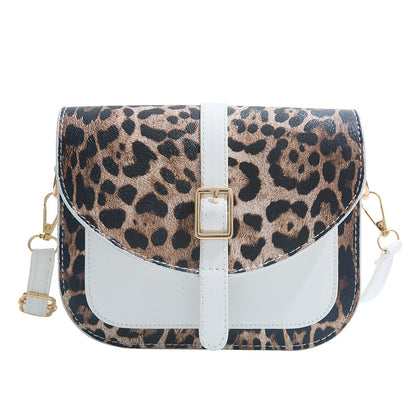 Bolso de hombro elegante con estampado de leopardo para mujer