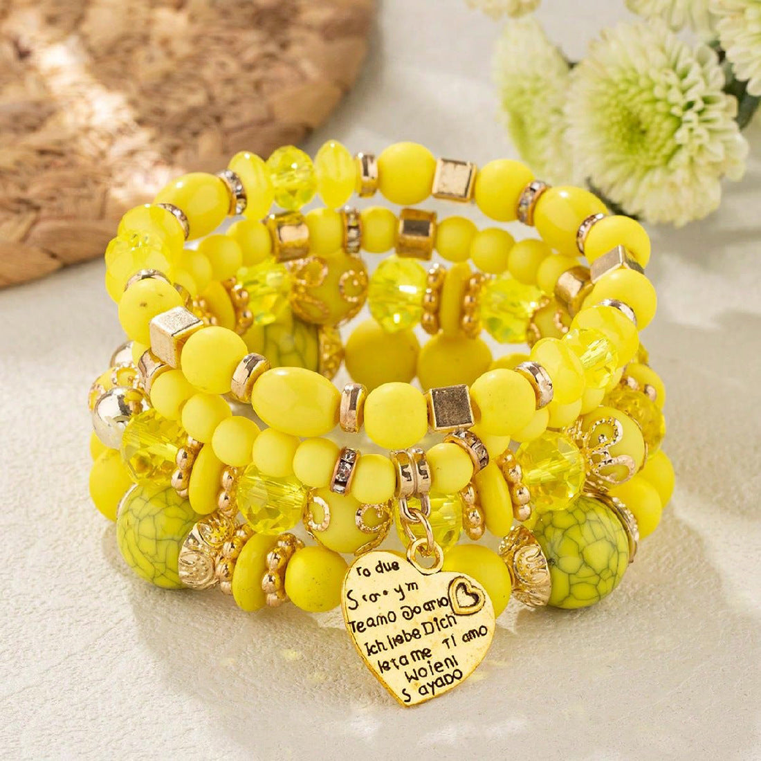 Bohemian Style Multi-Layer Wooden Beaded Bracelet